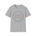 Floral USA Est 1776 T-Shirt | Country Western Patriotic Tee