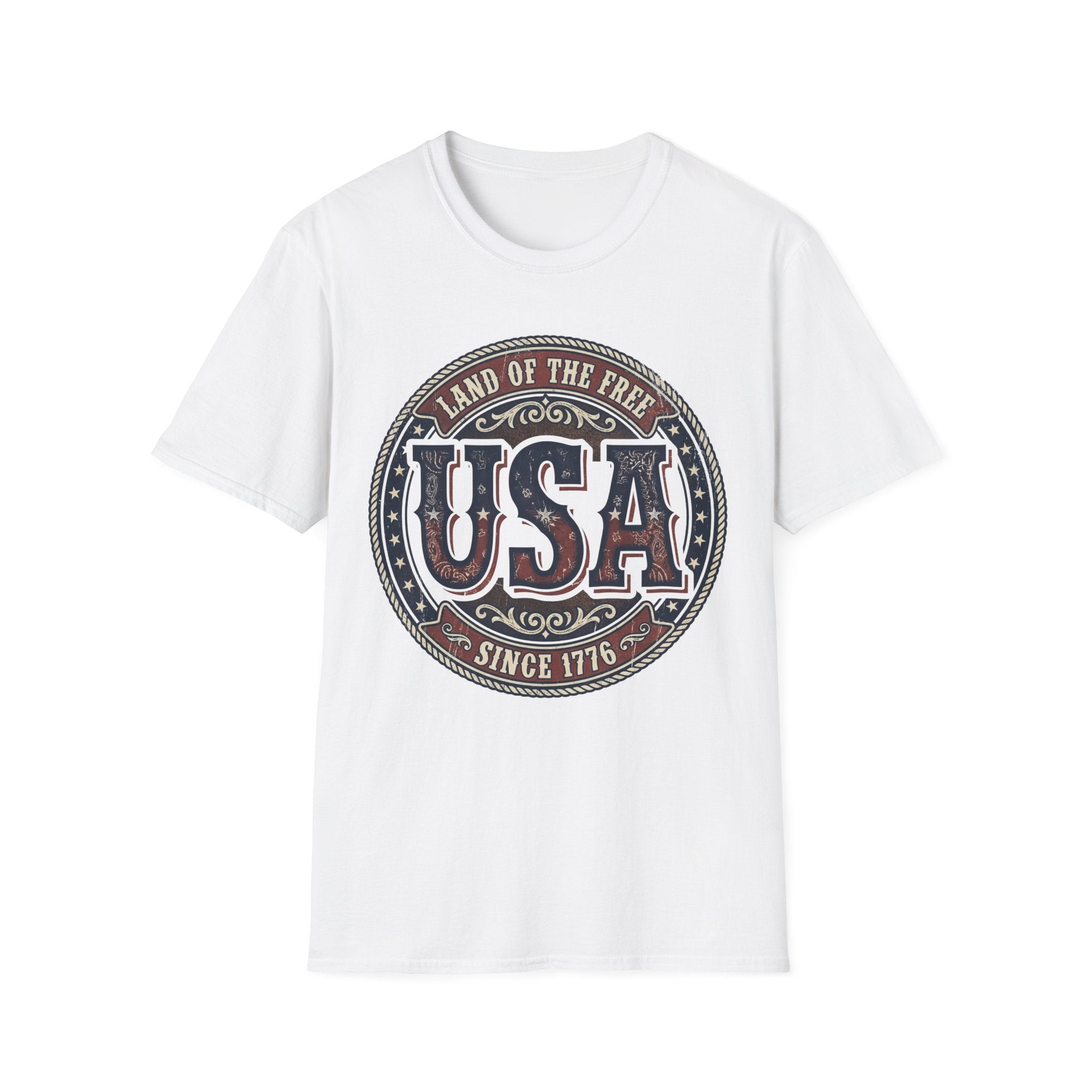 Vintage Western USA Land of the Free T-Shirt | Country Patriotic Tee