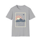America The Beautiful Retro Mountain Sun T-Shirt