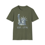 8-Bit Statue Of Liberty T-Shirt | Retro Gamer Est. 1776 Pixel Art Tee