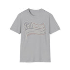 America 250 Minimalist Line Art Flag T-Shirt | USA 250th Anniversary Tee