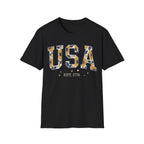 Floral USA Sunflower Est 1776 T-Shirt | Boho Patriotic Tee