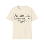 America Established 1776 Vintage Elegant Flourish T-Shirt