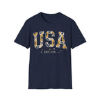 Floral USA Sunflower Est 1776 T-Shirt | Boho Patriotic Tee