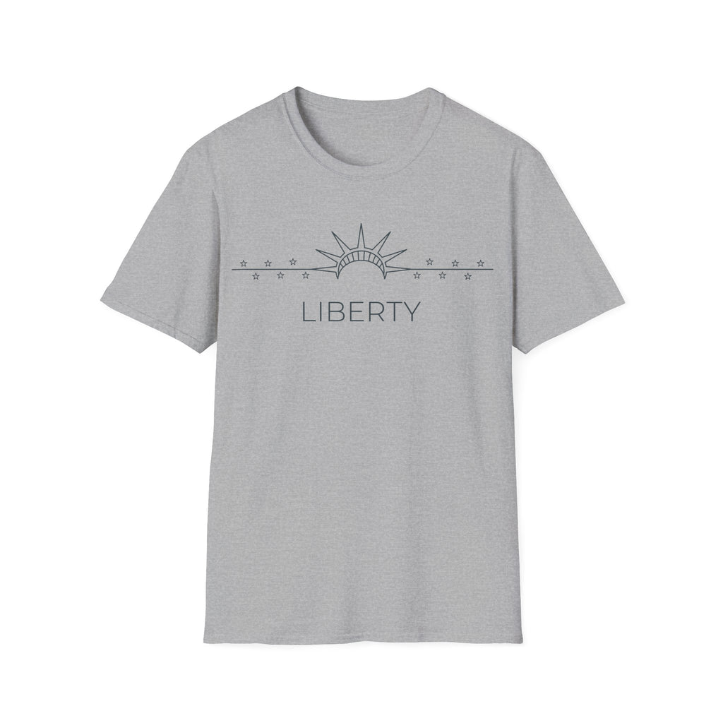 Minimalist Statue of Liberty T-Shirt | Subtle Patriotic Line Art Tee