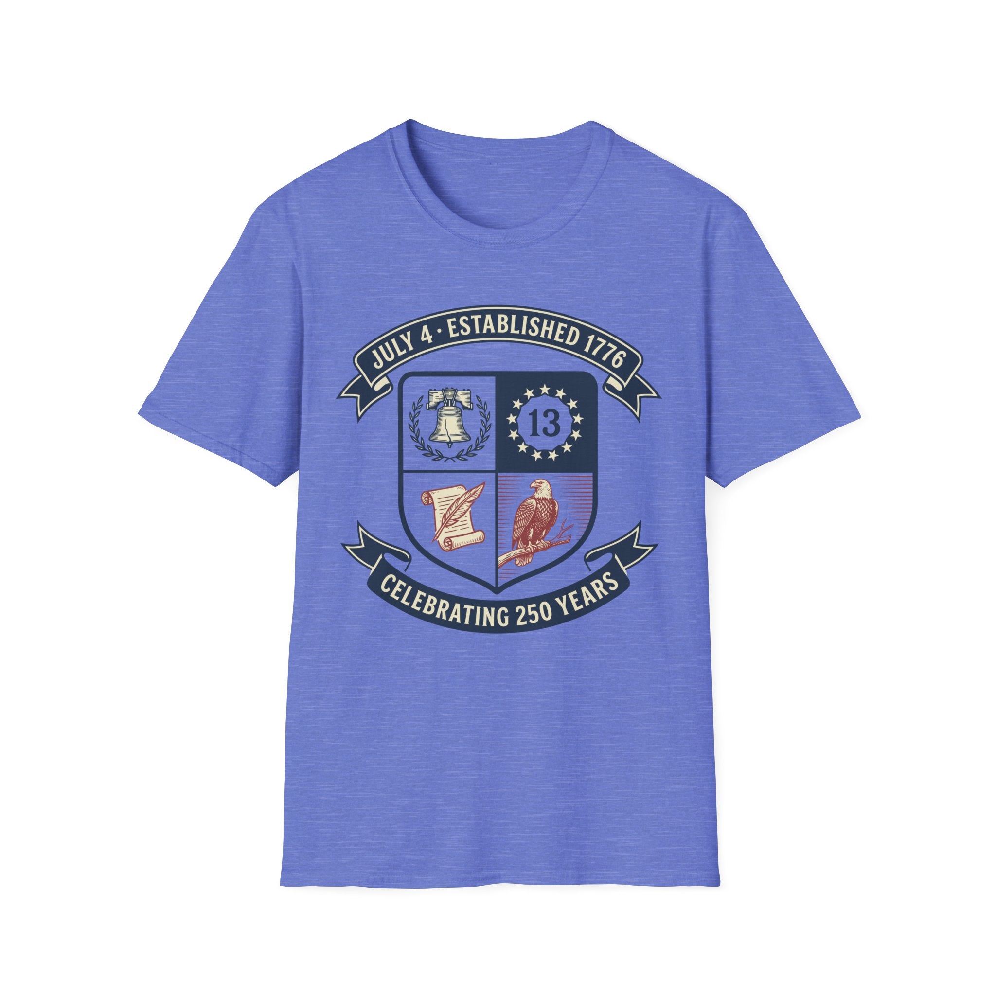 America 250th Anniversary Shield Shirt | Established 1776 Crest Tee