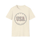 Floral USA Est 1776 T-Shirt | Country Western Patriotic Tee