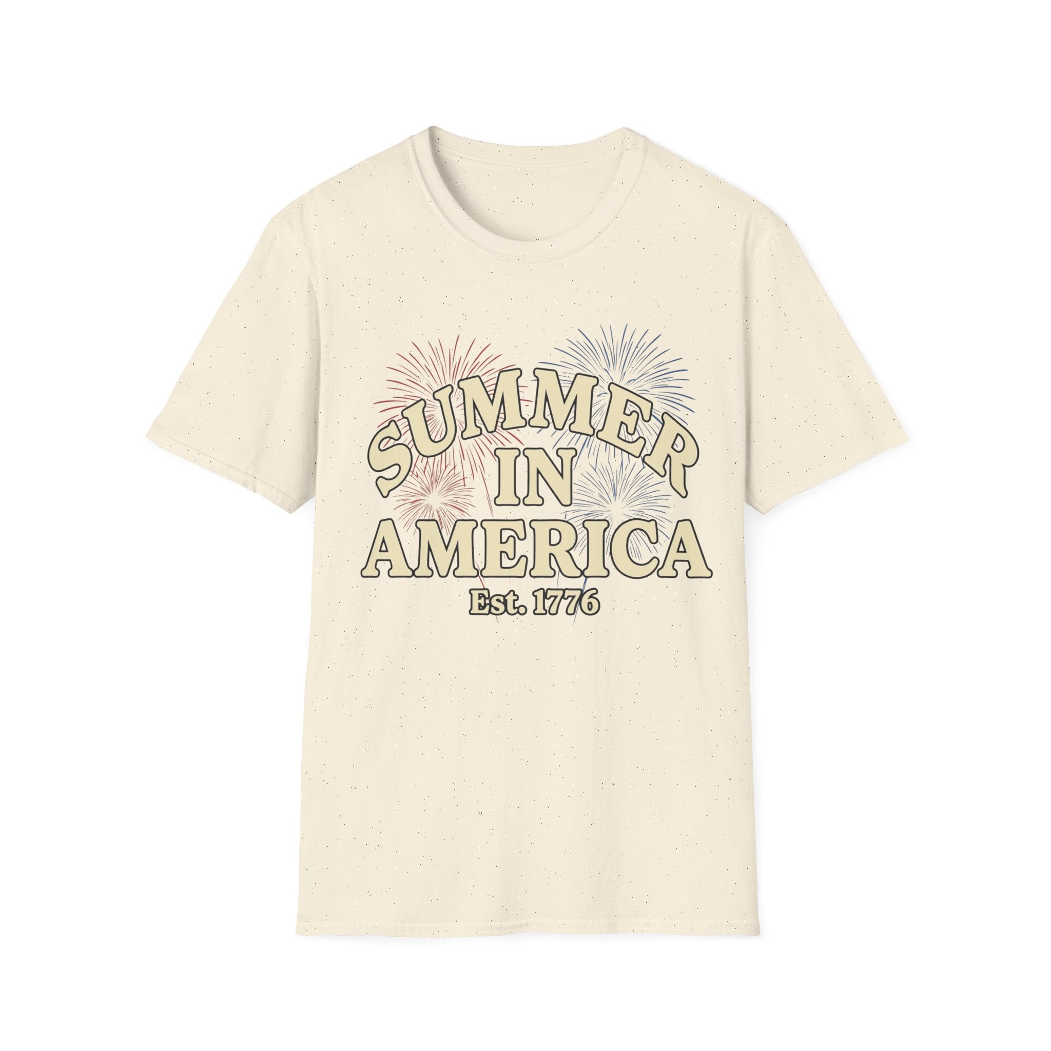 Summer in America T-Shirt | Retro Fireworks Est 1776 Tee