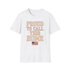 Vintage Collegiate Proud To Call This Home T-Shirt | Distressed USA Tee