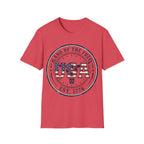 Western Longhorn Land Of The Free USA T-Shirt