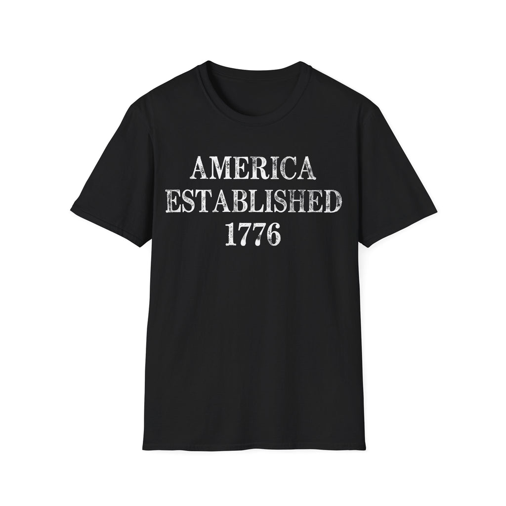 America Established 1776 Vintage Distressed T-Shirt