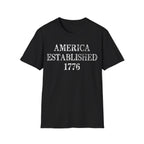 America Established 1776 Vintage Distressed T-Shirt