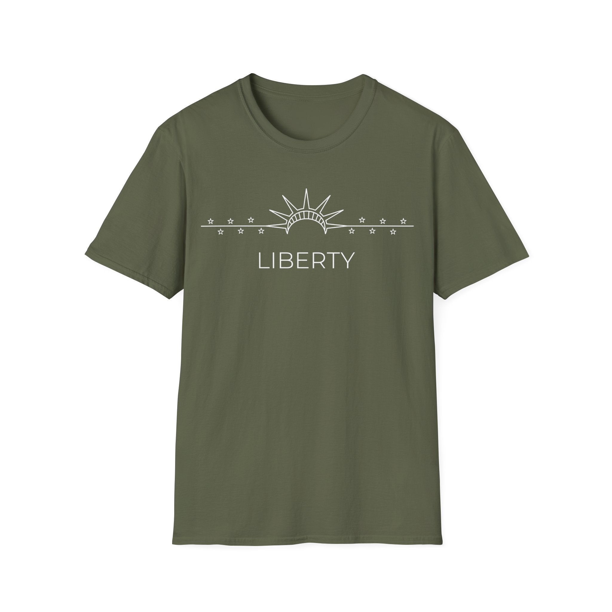 Minimalist Statue of Liberty T-Shirt | Subtle Patriotic Line Art Tee