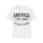 America 250 T-Shirt | Vintage Distressed 1776-2026 Freedom Tee