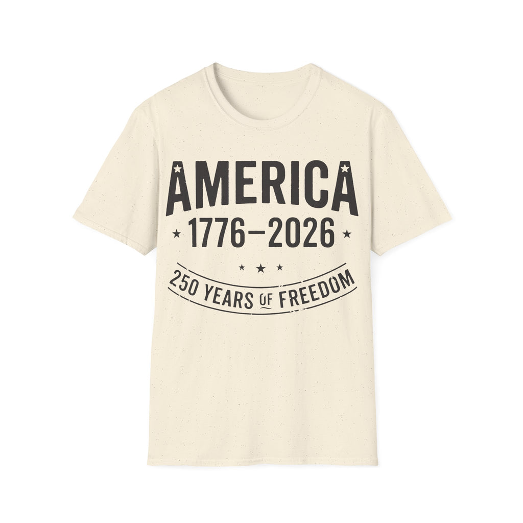 America 250 T-Shirt | Vintage Distressed 1776-2026 Freedom Tee