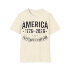 America 250 T-Shirt | Vintage Distressed 1776-2026 Freedom Tee