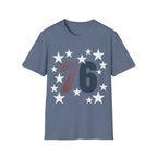 Spirit of '76 Retro Patriotic T-Shirt | Vintage 1776 Stars Tee