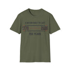 A Nation Built To Last T-Shirt | Vintage 1776-2026 America 250 Tee