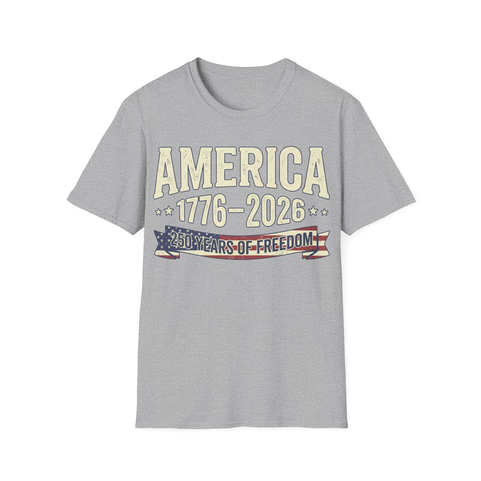 America 250 Years of Freedom: 1776-2026 Vintage Anniversary T-Shirt