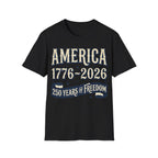 America 250th Anniversary 1776-2026 Vintage Patriotic T-Shirt
