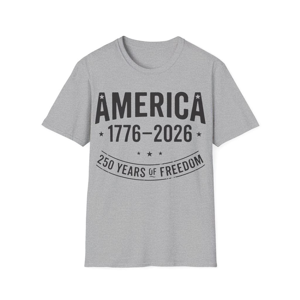 America 250 T-Shirt | Vintage Distressed 1776-2026 Freedom Tee
