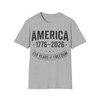 America 250 T-Shirt | Vintage Distressed 1776-2026 Freedom Tee