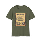 8-Bit Quest Log Patriotic T-Shirt | America 250th Anniversary RPG Gamer Tee