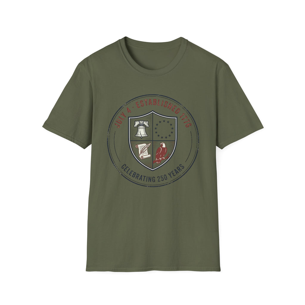 Vintage USA 250th Anniversary Badge T-Shirt | Semiquincentennial Shirt
