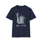 8-Bit Statue Of Liberty T-Shirt | Retro Gamer Est. 1776 Pixel Art Tee