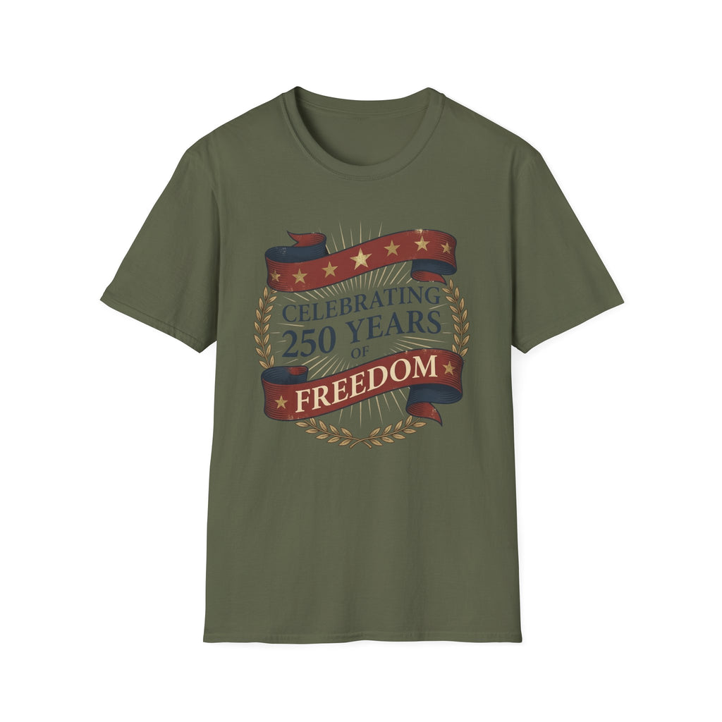 Vintage 250 Years of Freedom: USA Anniversary T-Shirt