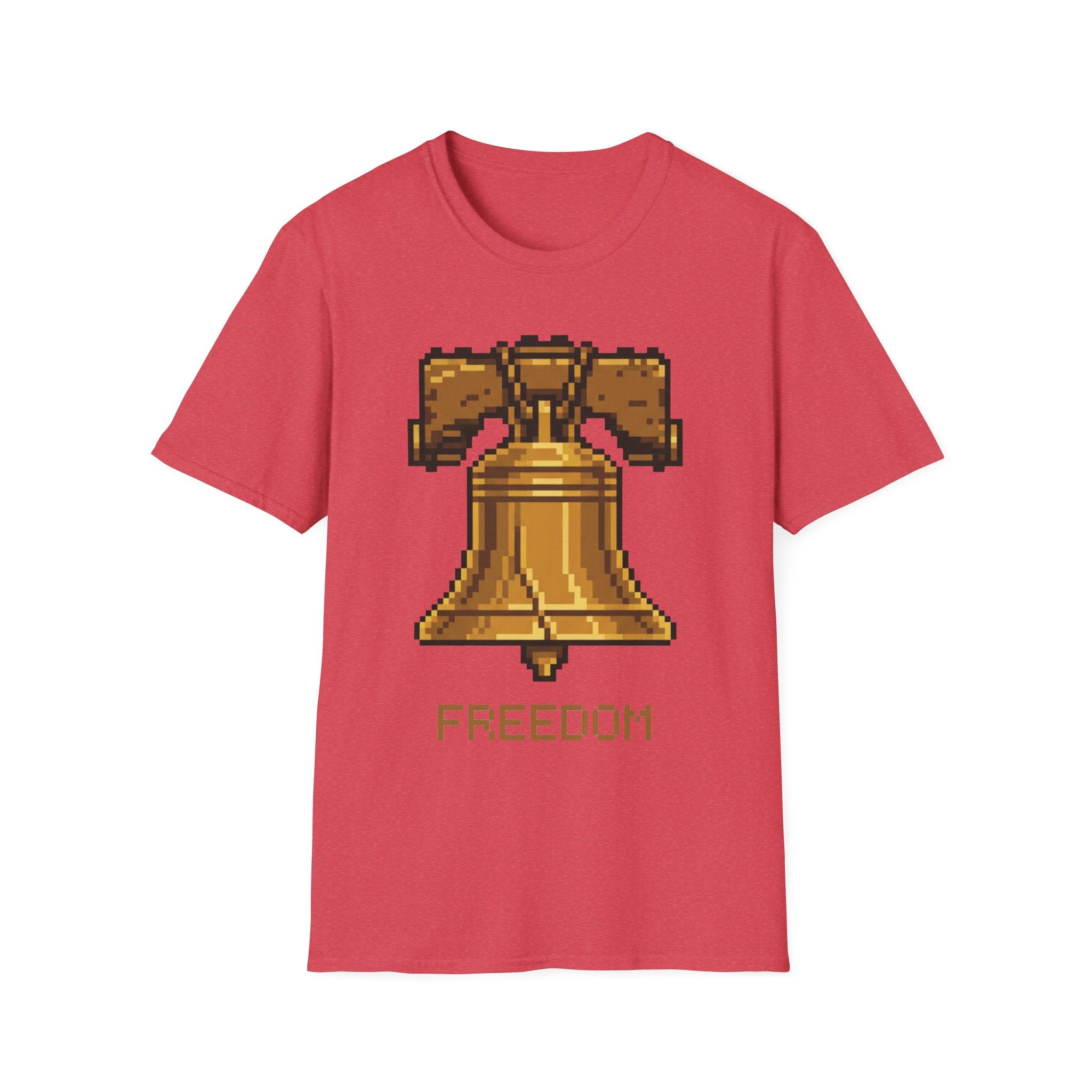 8-Bit Liberty Bell T-Shirt | Retro Gamer Freedom Pixel Art Tee