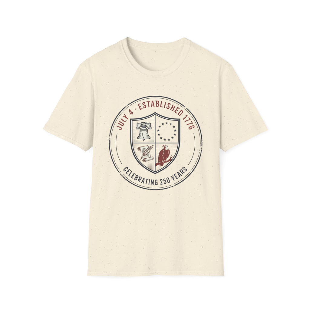 Vintage USA 250th Anniversary Badge T-Shirt | Semiquincentennial Shirt