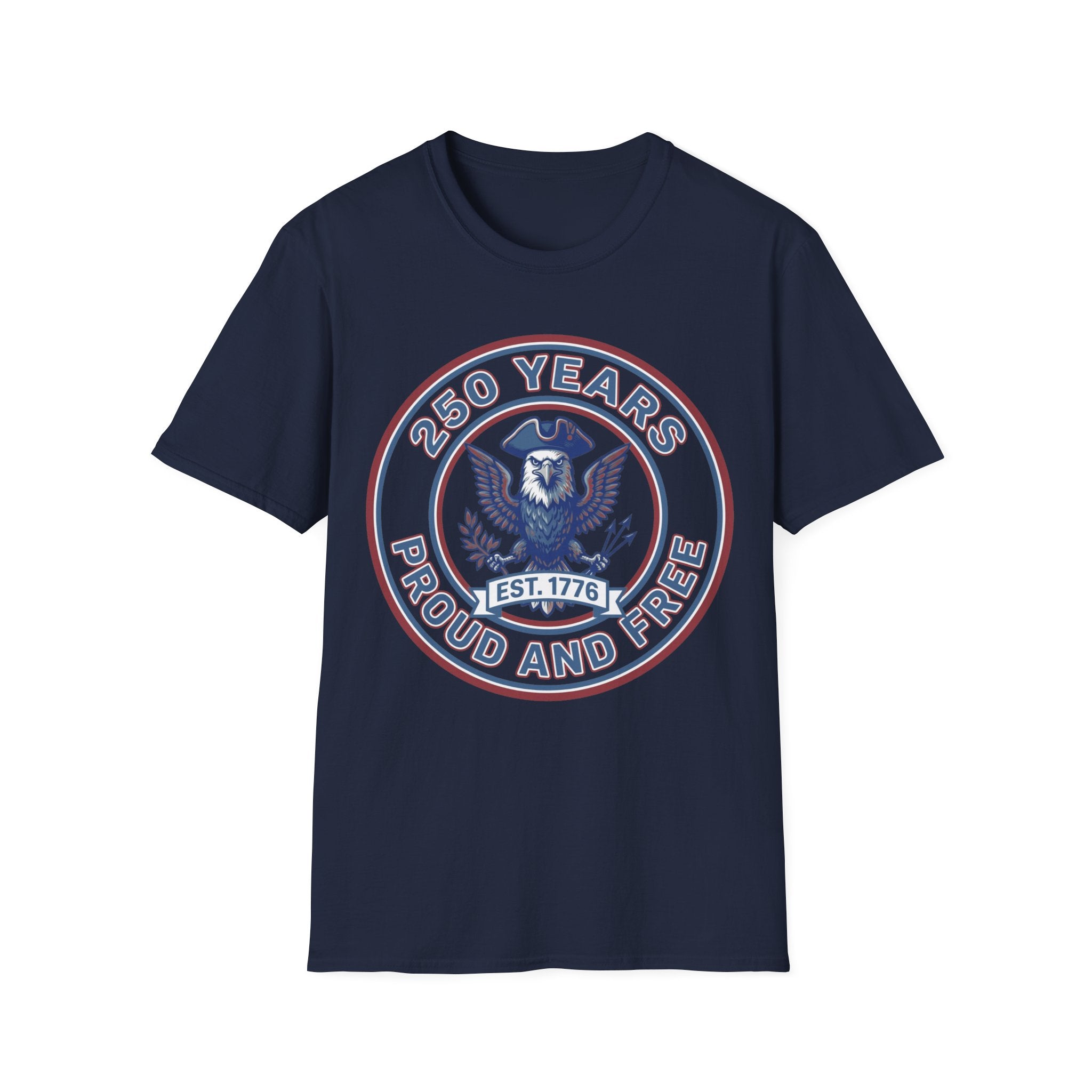 America 250 T-Shirt | 250 Years Proud and Free Est 1776 Eagle Tee