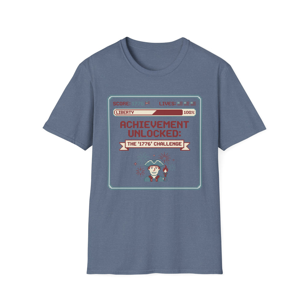 8-Bit Patriotic T-Shirt | Achievement Unlocked 1776 Retro Gamer Tee