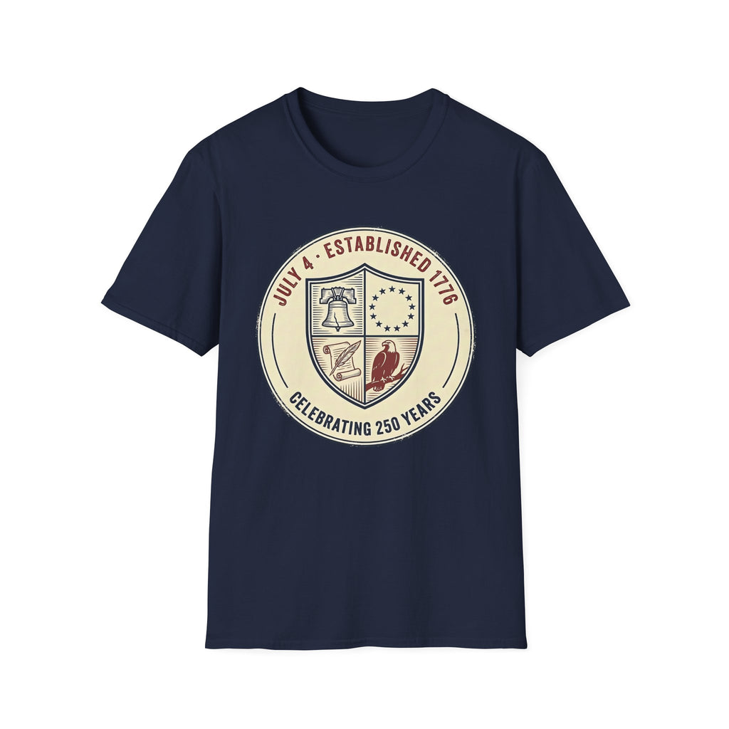 Vintage USA 250th Anniversary Badge T-Shirt | Semiquincentennial Shirt
