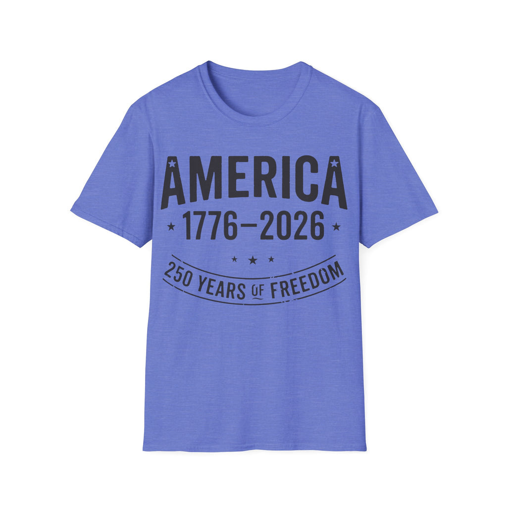 America 250 T-Shirt | Vintage Distressed 1776-2026 Freedom Tee