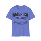 America 250 T-Shirt | Vintage Distressed 1776-2026 Freedom Tee