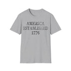 America Established 1776 Vintage Distressed T-Shirt