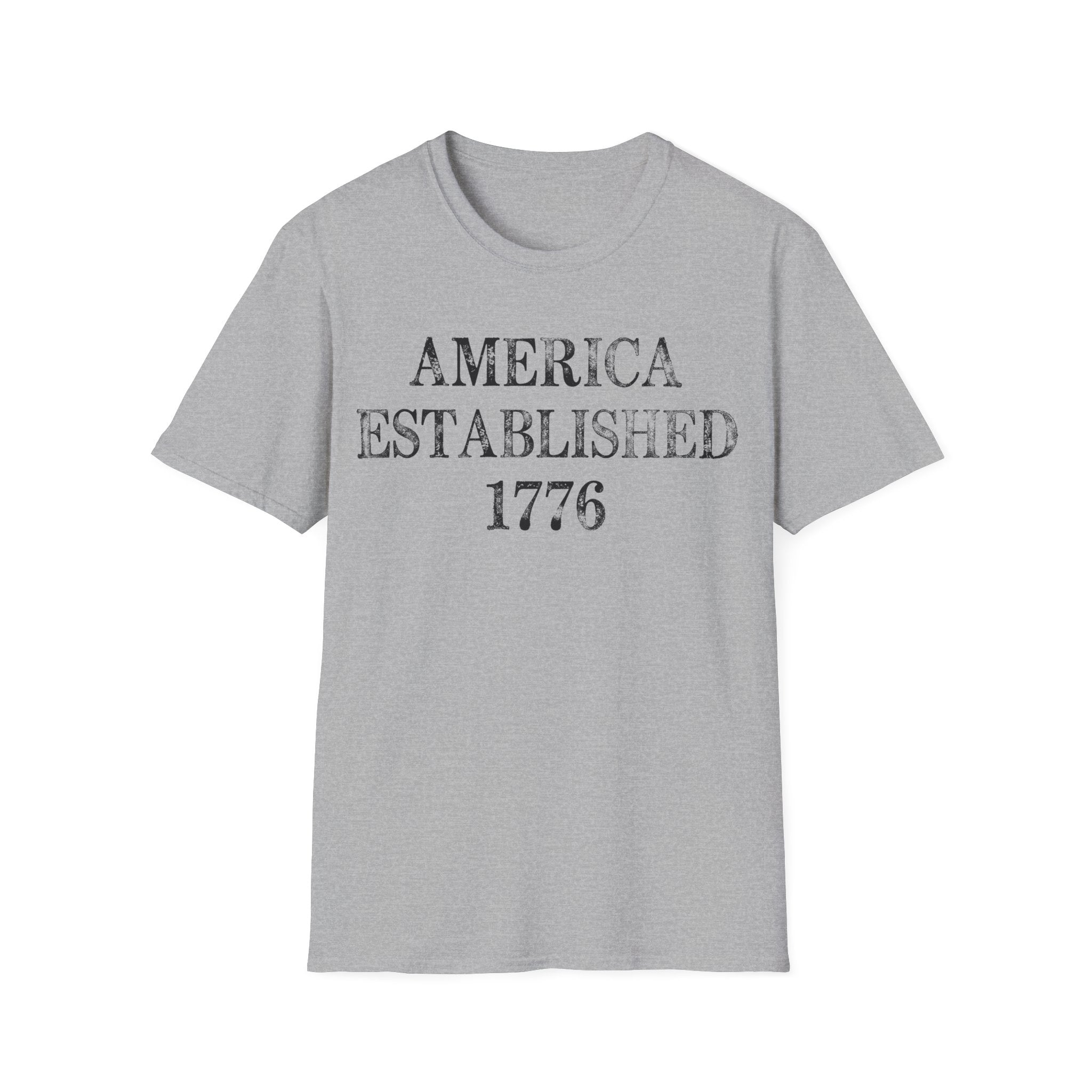 America Established 1776 Vintage Distressed T-Shirt