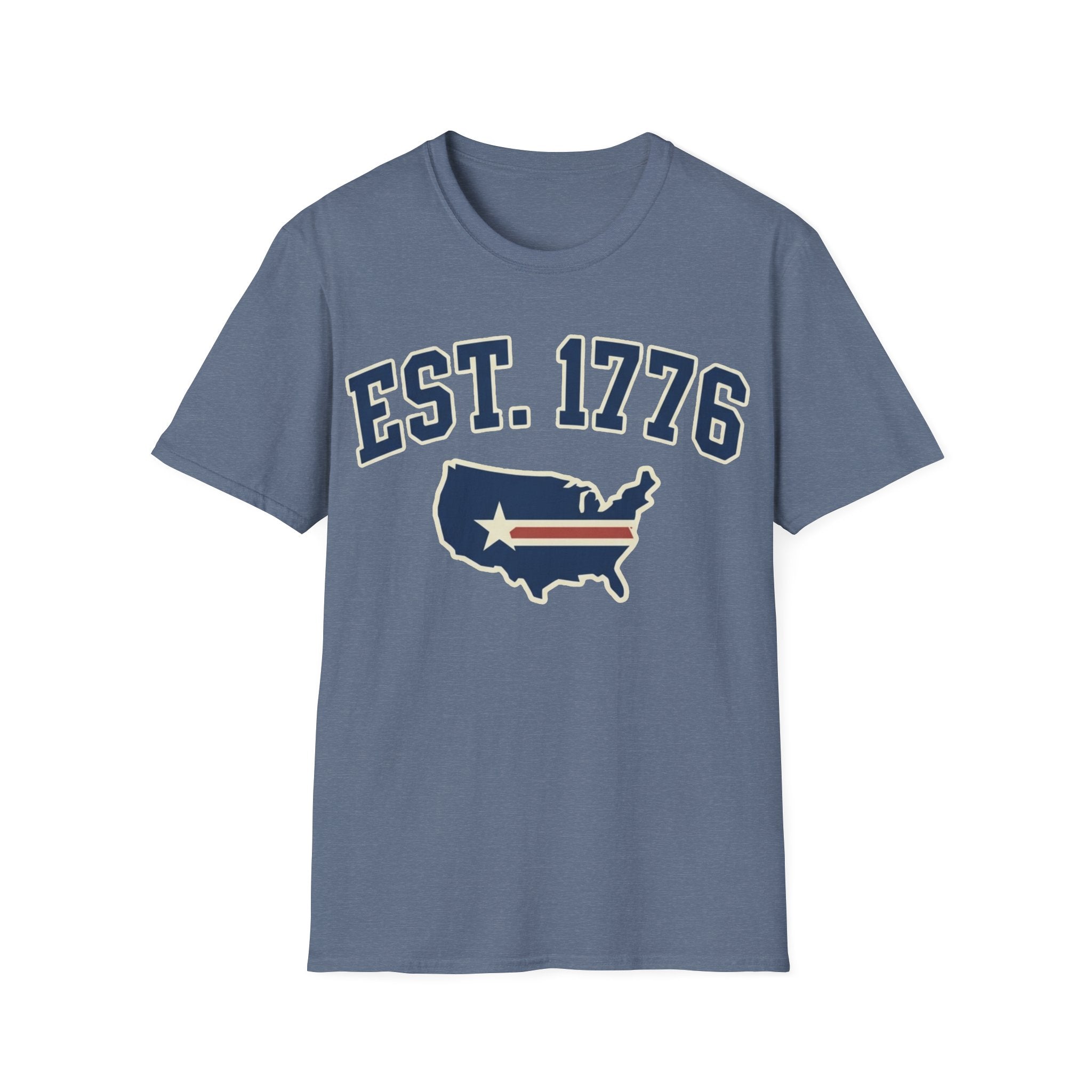 Vintage EST 1776 USA Map T-Shirt | Classic Americana Patriotic Tee