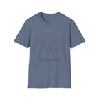 1776 Forever Free T-Shirt | Minimalist Patriotic Firework Tee