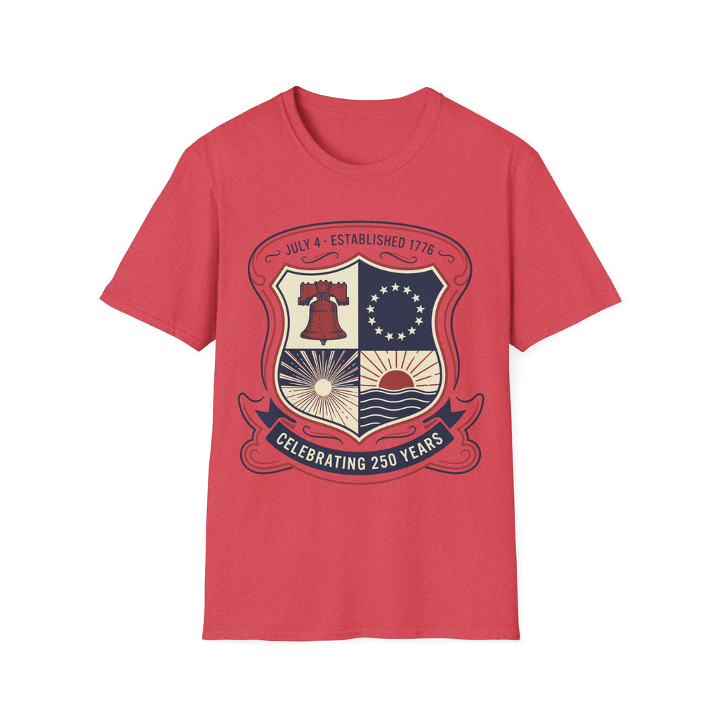 America 250th Anniversary Shield Shirt | Established 1776 Vintage Crest