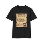 8-Bit Quest Log Patriotic T-Shirt | America 250th Anniversary RPG Gamer Tee