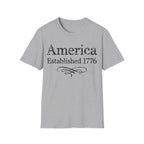 America Established 1776 Vintage Elegant Flourish T-Shirt