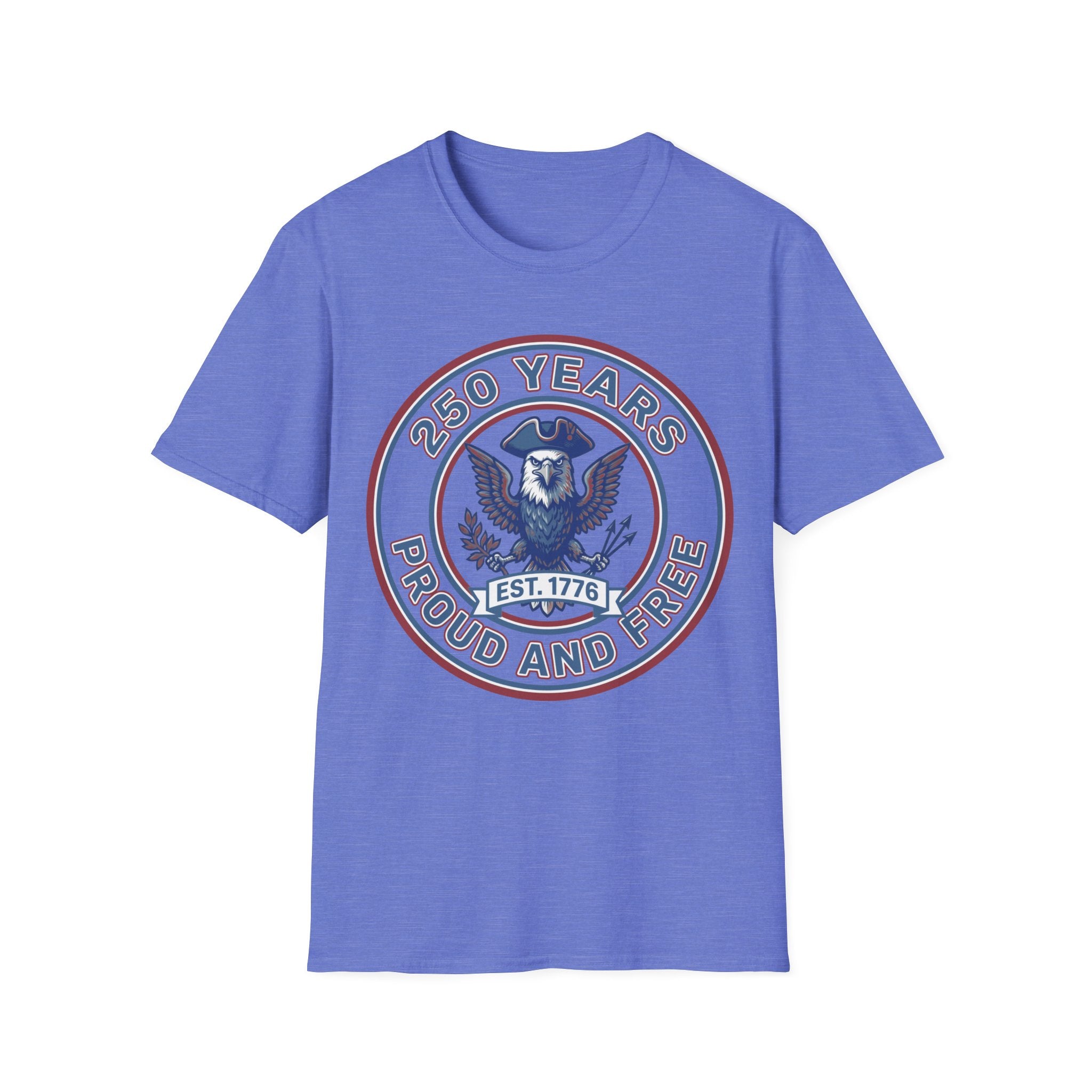 America 250 T-Shirt | 250 Years Proud and Free Est 1776 Eagle Tee
