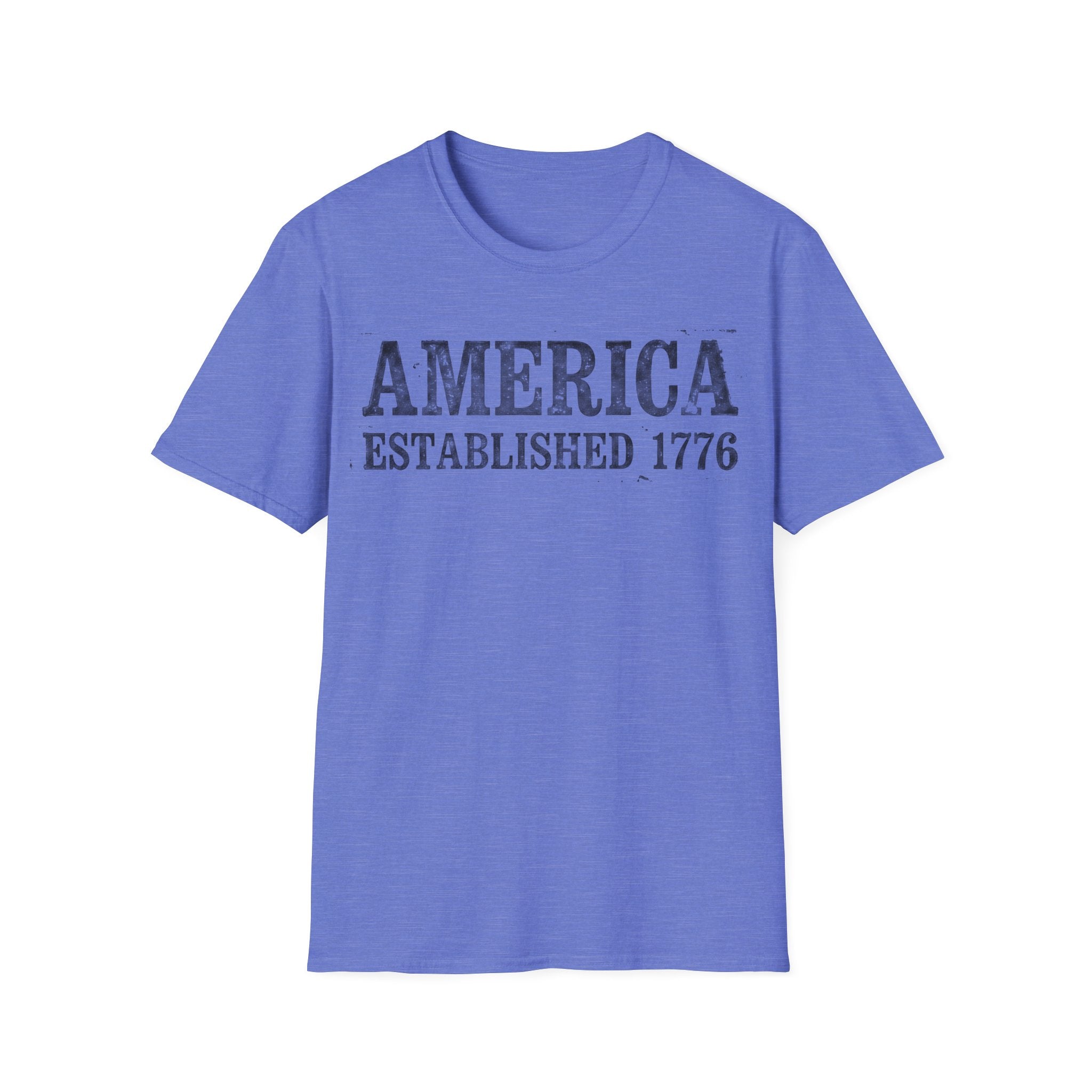 America Established 1776 Vintage Bold Distressed T-Shirt
