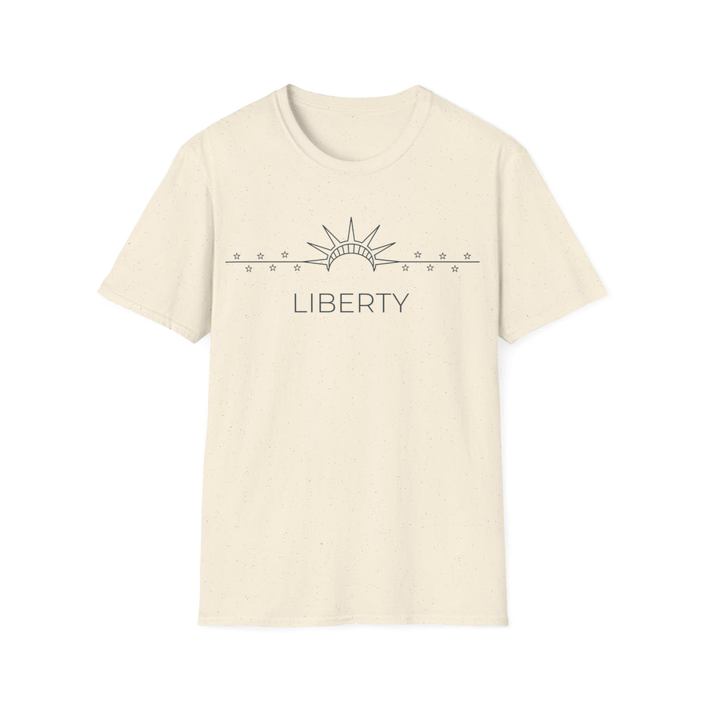 Minimalist Statue of Liberty T-Shirt | Subtle Patriotic Line Art Tee