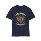 America 250 Years of Independence 1776-2026 Vintage Flag Shield T-Shirt