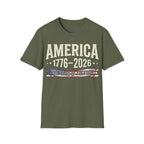 America 250 Years of Freedom: 1776-2026 Vintage Anniversary T-Shirt