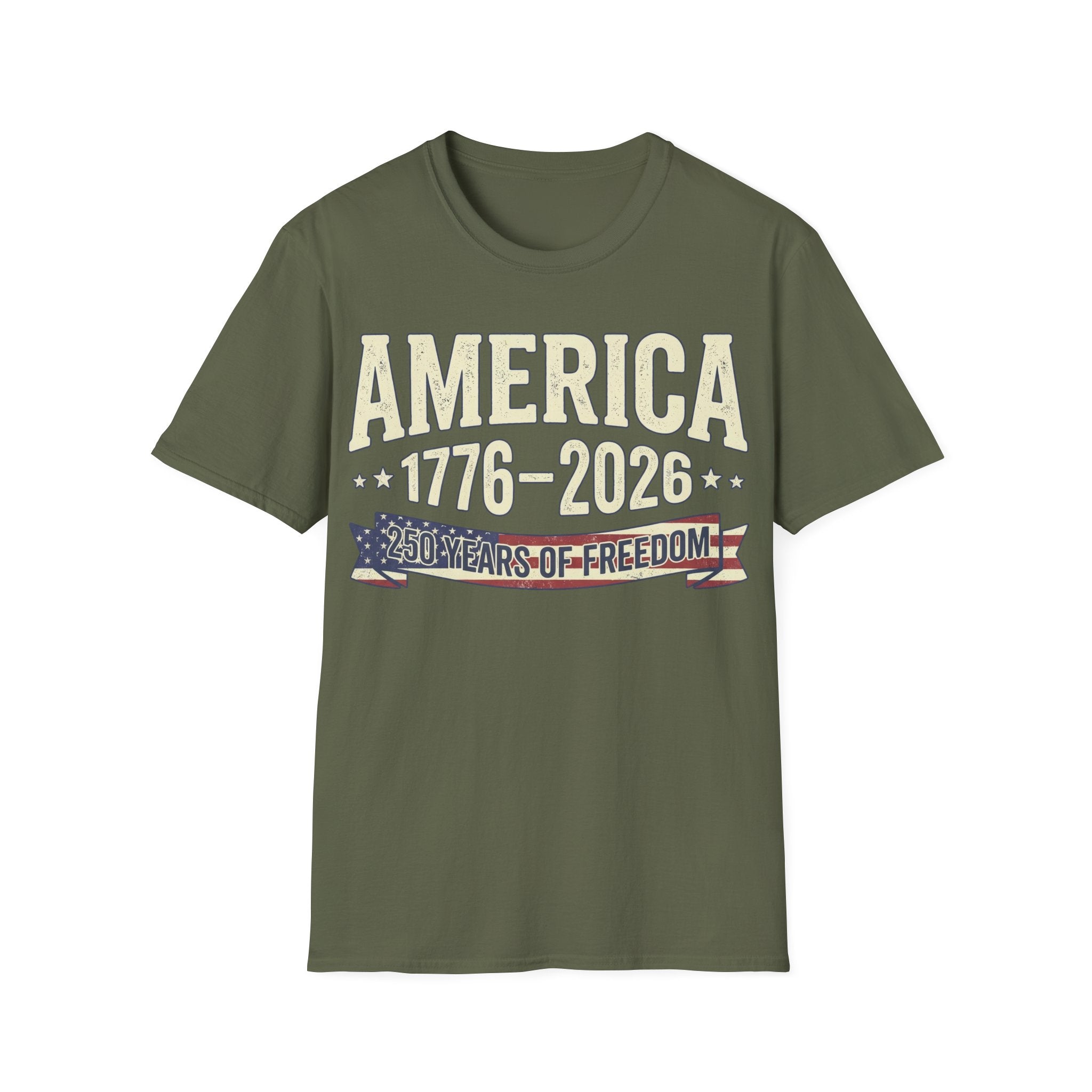 America 250 Years of Freedom: 1776-2026 Vintage Anniversary T-Shirt